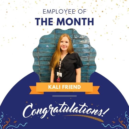 Employee of the month Kali Friend